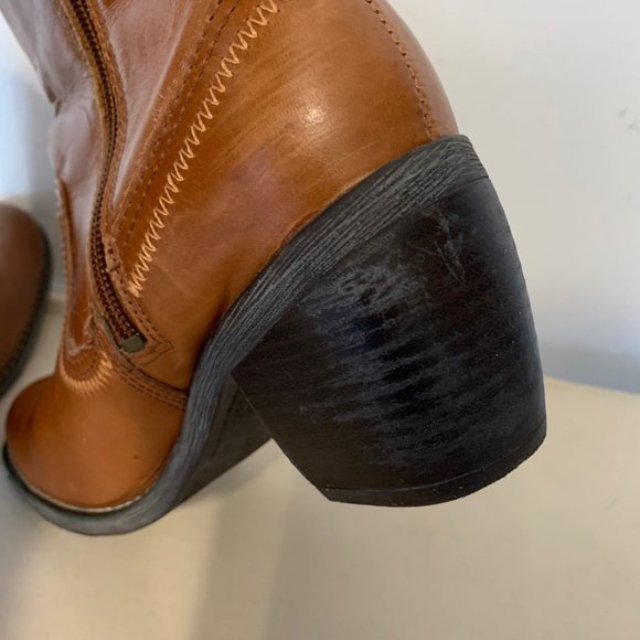 HUSH PUPPIES BROWN BOOTIES SIZE 6M - Picture 4 of 13